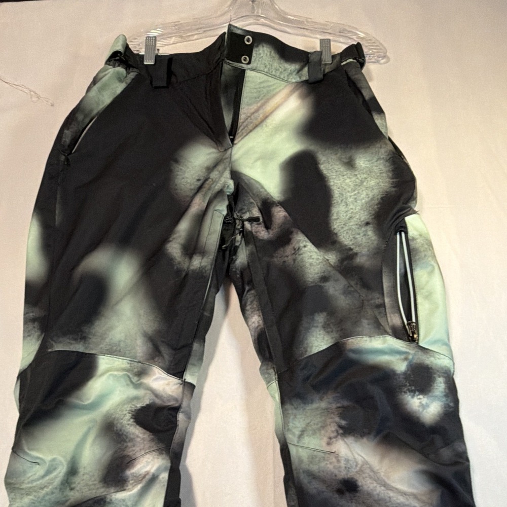 Killtec KSW 197 Womens Size 8 Ski Pants Mint Green Black Airbrush Snow Winter